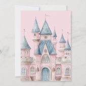 Enchanted Pink Princess Het is een Meisje Baby sho Kaart (Achterkant)