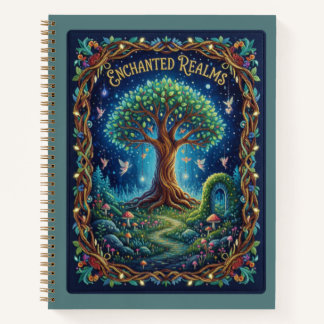 Enchanted Realms Embroidered Tree of Life & Fairy Notitieboek
