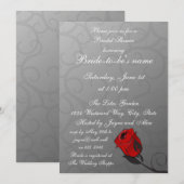 Enchanted Roos Bridal Shower Invitation Kaart (Voorkant / Achterkant)