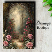 Enchanted Roseway Decoupage Tissuepapier
