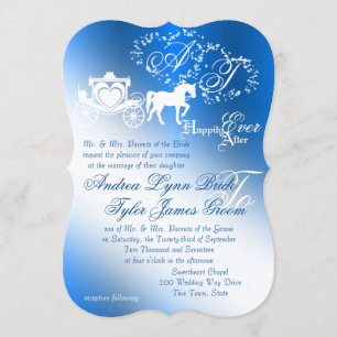 Enchanted Sapphire Blue Story Boek Trouwen Kaart