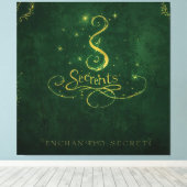 Enchanted Secrets – Golden Sigil Canvas Afdruk (Insitu (Houten vloer))