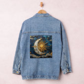Enchanted Skies Whimsical Celestial Denim Jacket (Hangar)