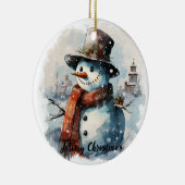 🎄 Enchanted Snowman Ornement de Noël (Droite)