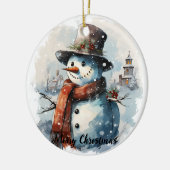 🎄 Enchanted Snowman Ornement de Noël (Gauche)