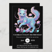 Enchanted Spirit Wolf Birthday Kaart (Voorkant / Achterkant)