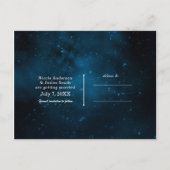 Enchanted Stars Celestial Starry Bewaar de datum Aankondigingskaart (Achterkant)