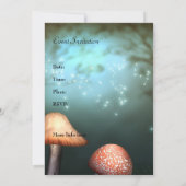 Enchanted Toadstool Garden Event Invitation Kaart (Achterkant)