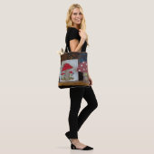 Enchanted Toadstools - Handgeschilderde Canvas Art Draagtas (Op model)