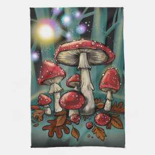 Enchanted Toadstools Theedoek