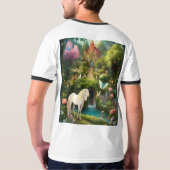 Enchanted Unicorn Forest T-shirt Design (Achterkant volledig)