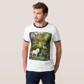 Enchanted Unicorn Forest T-shirt Design (Voorkant volledig)