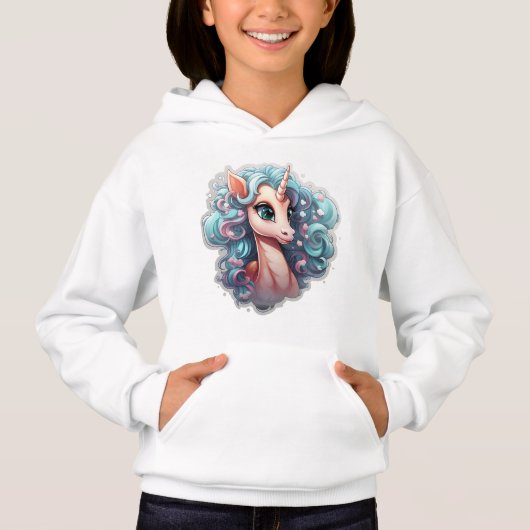 🌈 ✨ Enchanted Unicorn Sweat - shirt à capuche ✨ � (Devant)