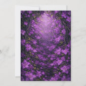 Enchanted Violet Garden Wedding Invitation (Dos)