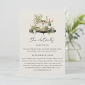 Enchanted Waterverf Forest Boho Wedding Details Kaart (Staand voorkant)