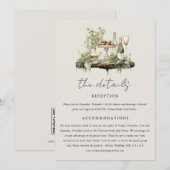 Enchanted Waterverf Forest Boho Wedding Details Kaart (Voorkant / Achterkant)