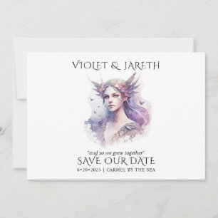 Enchanted Wedding Woodland Forest Fairy Save The Date