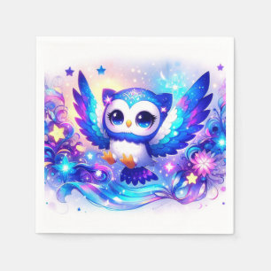 Enchanted Whimsical Owl Baby shower Servet
