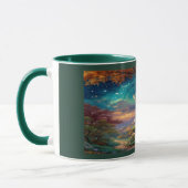 Enchanted White Stag Magical Forest Mug (Gauche)