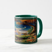 Enchanted White Stag Magical Forest Mug (Devant droit)