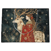 Enchanted Winter: Het meisje en het hert Groot Cadeauzakje (Voorkant)