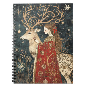Enchanted Winter: Het meisje en het hert Notitieboek