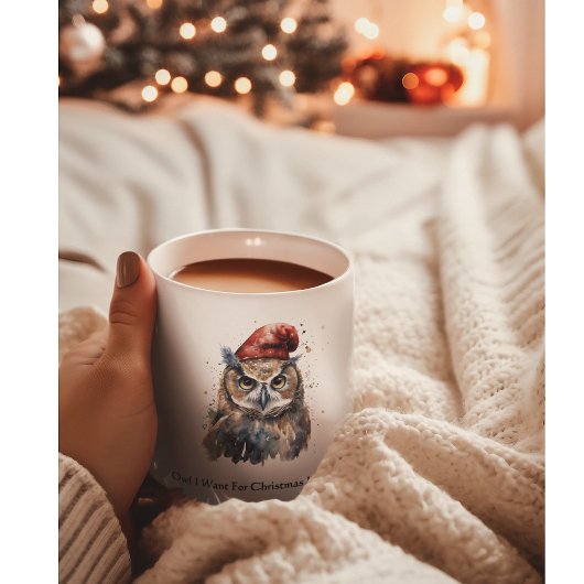 Enchanted Winter Owl, op maat Extra Grote Beker