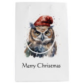 Enchanted Winter Owl, op maat Medium Cadeauzakje (Voorkant)