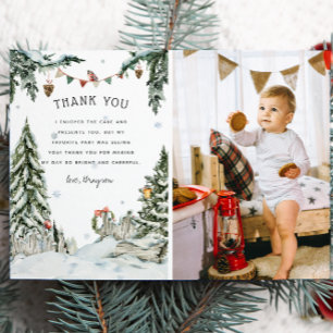 Enchanted Winter Woodland Anniversaire Merci