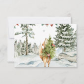 Enchanted Winter Woodland Anniversaire Merci (Dos)