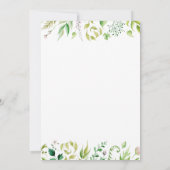 Enchanted Woodland Baby shower Invitation Kaart (Achterkant)