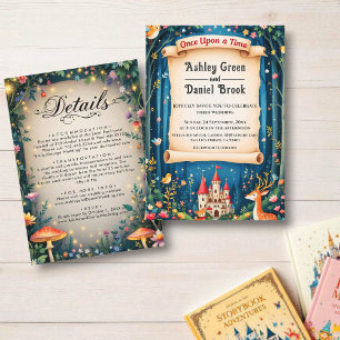 Enchanted Woodland Forest Castle Sprookjeshuwelijk Kaart