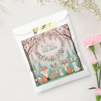 Enchanted Woodland Forest Creatures Baby shower Bedankzakje