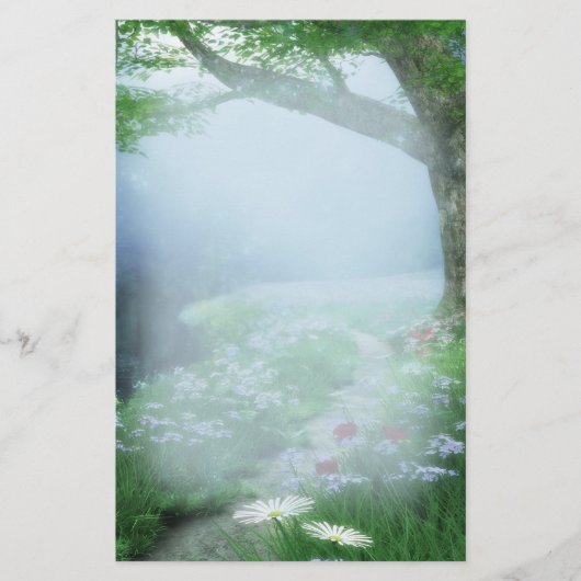Enchanted Woodland Forest Wedding Briefpapier (Voorkant)