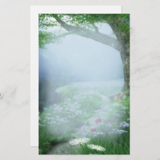 Enchanted Woodland Forest Wedding Briefpapier (Voorkant / Achterkant)