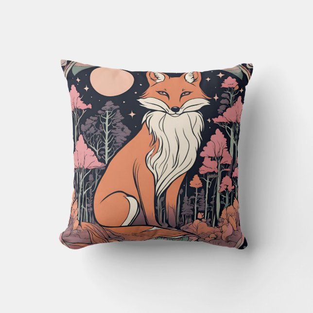 Enchanted Woodland Fox D19 Kussen (Voorkant)