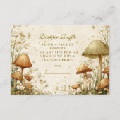 Enchanted Woodland Mushroom Diapper Raffle Informatiekaartje (Voorkant)