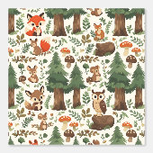 Enchanted Woodland Nursery Zelfklevend Behang (Voorkant)