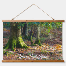 Enchanted Woodland Scene – Hout bovenaan Hangend Wandkleed