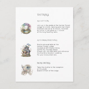 Enchanted Woodland Wedding Informatiekaartje