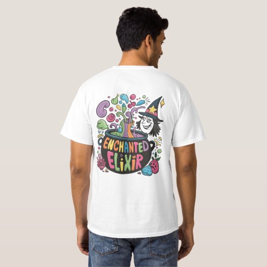 ✅ 👕 Enchantée T-shirt homme Elixir (Dos entier)
