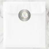 Enchantement doré : Sticker Botanique Personnalisé (Sac)