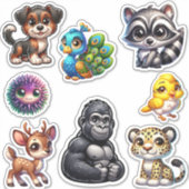 Enchanter 3D Animal Kingdom Sticker Collection (Devant)