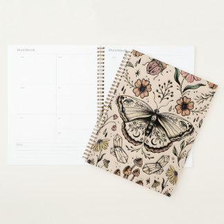 Enchanter Boho Butterfly Theme Hardcover Planner