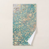 Enchanter des étoiles d'or chatoyantes sur la Glit (Serviette à main)