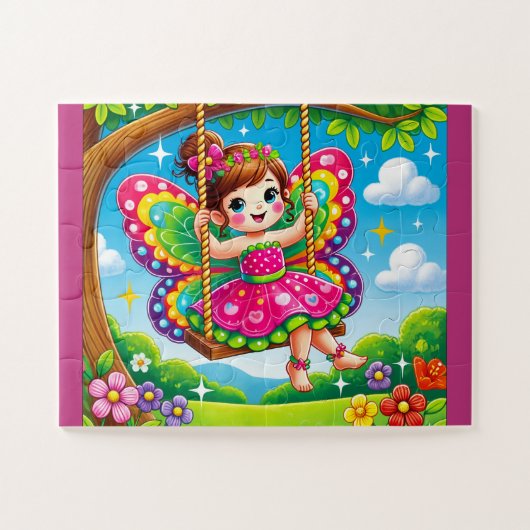 ENCHANTER "FAIRY on a SWING" JIGSAW PUZZLE (Horizontal)