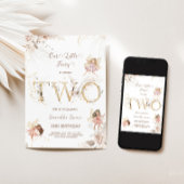 Enchanter fées 2e Invitation anniversaire