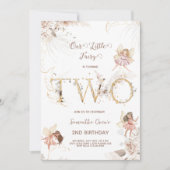 Enchanter fées 2e Invitation anniversaire (Devant)