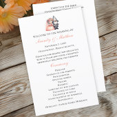 Enchanter Gnome Rustic Woodland Wedding Programme