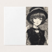 Enchanter Gothique LBD Little Black Robe Blank (Outside Unfolded)